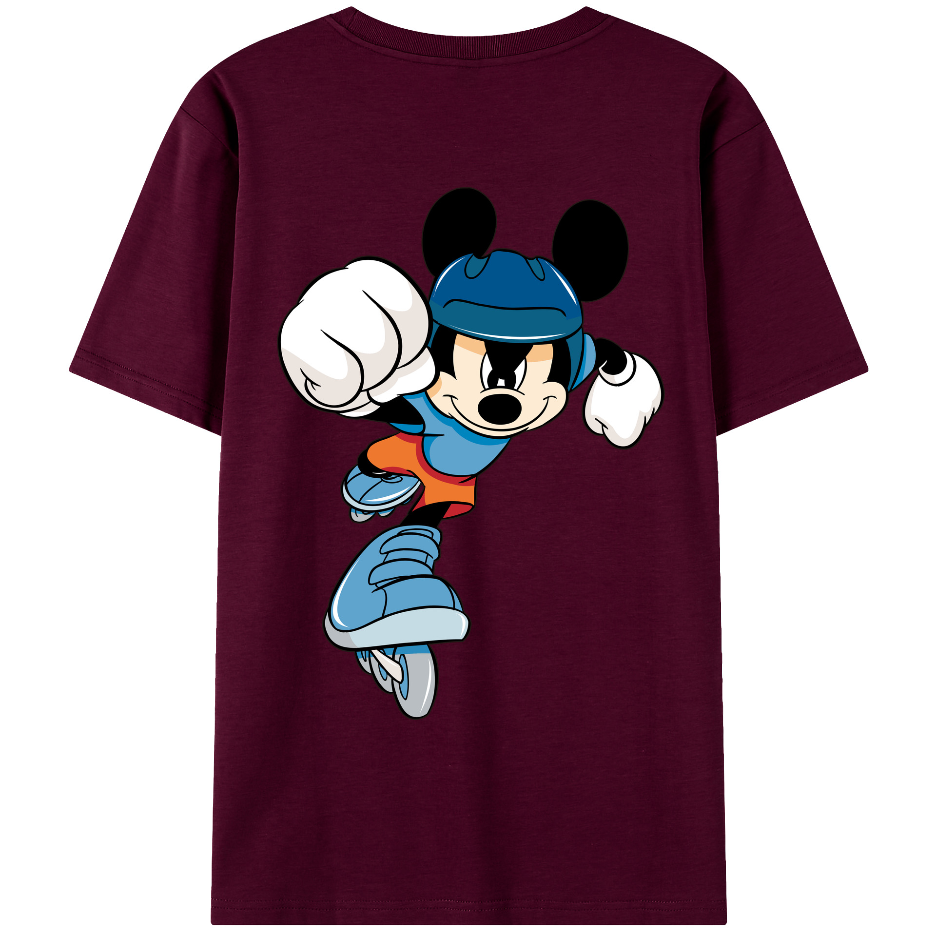 （画像用） ミッキーマウス Mickey Mouse レディース半袖Tシャツ(バックプリント)